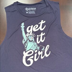 Tipsy Elves Navy Graphic Tank